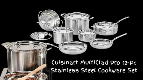 Cuisinart MultiClad Pro 12-Pc Stainless Steel Cookware Set